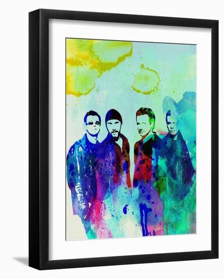 Legendary U2 Watercolor-Olivia Morgan-Framed Art Print