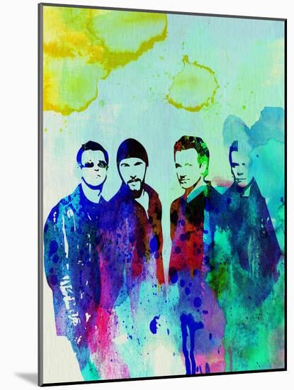 Legendary U2 Watercolor-Olivia Morgan-Mounted Art Print