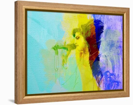 Legendary  Winehouse Watercolor-Olivia Morgan-Framed Stretched Canvas