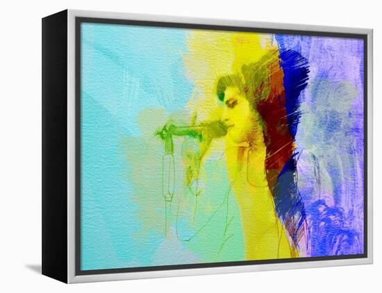 Legendary  Winehouse Watercolor-Olivia Morgan-Framed Stretched Canvas