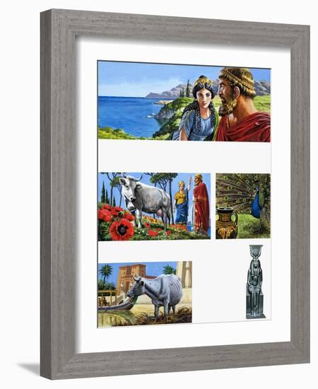 Legends of Ancient Greece: Queen of Beauty-Roger Payne-Framed Giclee Print