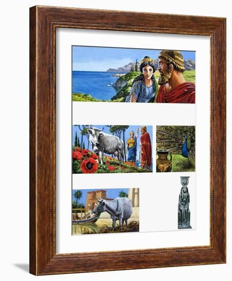 Legends of Ancient Greece: Queen of Beauty-Roger Payne-Framed Giclee Print