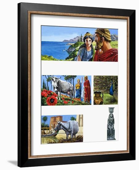 Legends of Ancient Greece: Queen of Beauty-Roger Payne-Framed Giclee Print