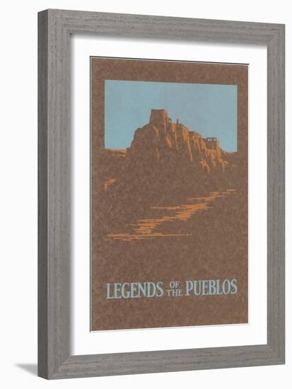 Legends of the Pueblos, Buttes-null-Framed Giclee Print