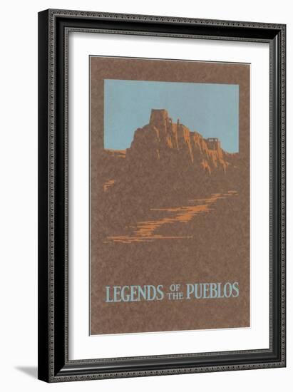 Legends of the Pueblos, Buttes-null-Framed Giclee Print