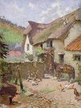 Farmyard, Porlock, Somerset-Leghe Suthers-Mounted Giclee Print