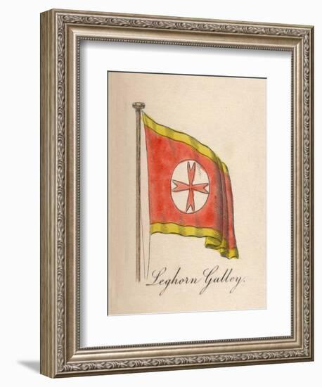 'Leghorn Galley', 1838-Unknown-Framed Giclee Print