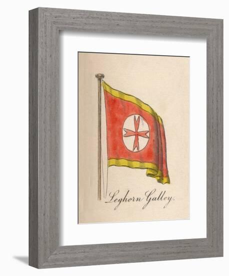 'Leghorn Galley', 1838-Unknown-Framed Giclee Print