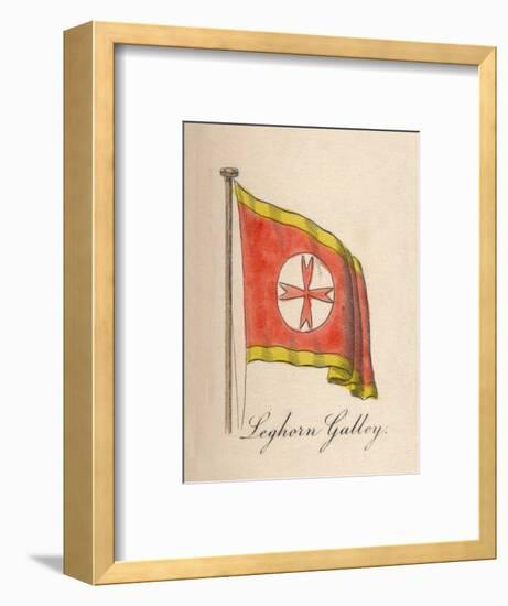 'Leghorn Galley', 1838-Unknown-Framed Giclee Print