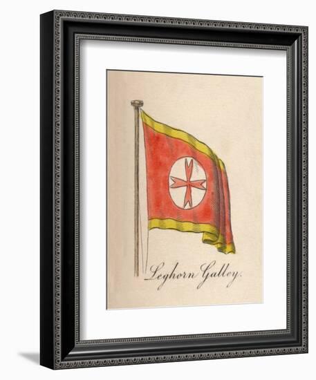 'Leghorn Galley', 1838-Unknown-Framed Giclee Print