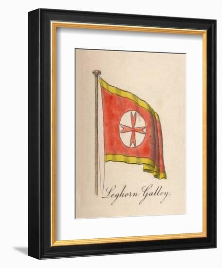 'Leghorn Galley', 1838-Unknown-Framed Giclee Print