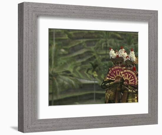 Legong Dancers, Bali, Indonesia-Michele Westmorland-Framed Photographic Print