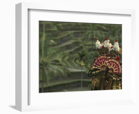 Legong Dancers, Bali, Indonesia-Michele Westmorland-Framed Photographic Print