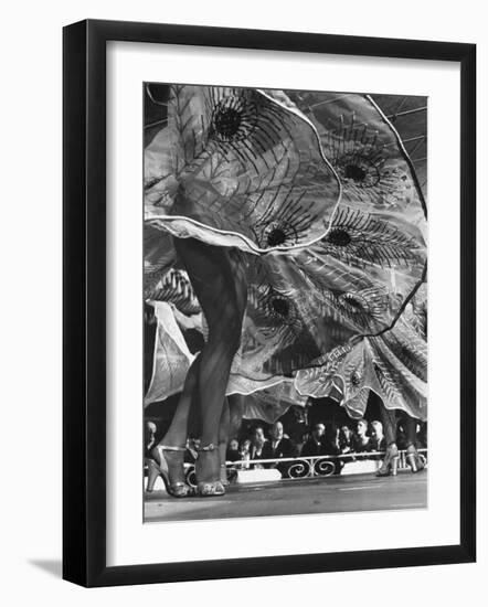 Legs and Swirling Skirts of Chorus Girls in Routine at Harem Club-Gjon Mili-Framed Photographic Print