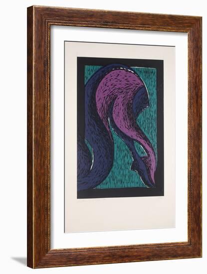 Legs Crossed Nº2, 2019 (Linocut)-Guilherme Pontes-Framed Giclee Print