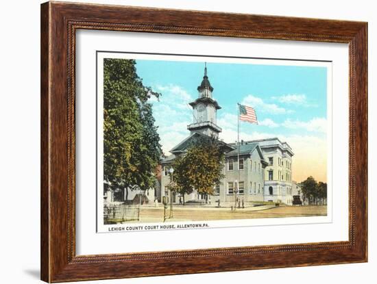 Lehigh County Courthouse, Allentown-null-Framed Art Print