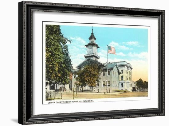 Lehigh County Courthouse, Allentown-null-Framed Art Print