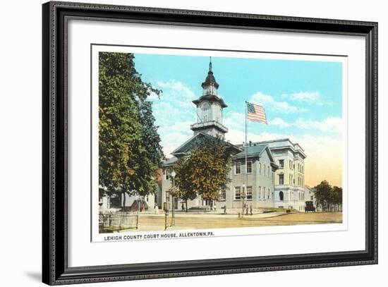 Lehigh County Courthouse, Allentown-null-Framed Art Print