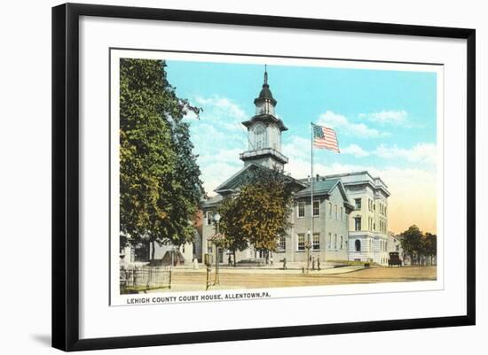 Lehigh County Courthouse, Allentown--Framed Art Print