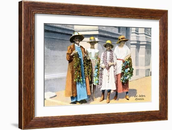 Lei Sellers, Honolulu, Hawaii-null-Framed Art Print