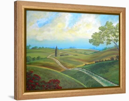 Leicester Countryside-Herb Dickinson-Framed Premier Image Canvas