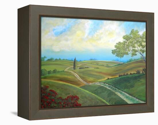 Leicester Countryside-Herb Dickinson-Framed Premier Image Canvas