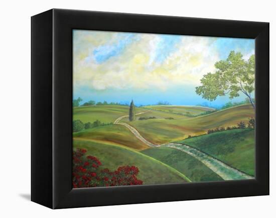 Leicester Countryside-Herb Dickinson-Framed Premier Image Canvas