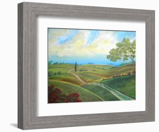 Leicester Countryside-Herb Dickinson-Framed Photographic Print