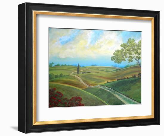 Leicester Countryside-Herb Dickinson-Framed Photographic Print