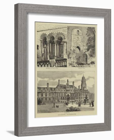 Leicester Illustrated-Henry William Brewer-Framed Giclee Print