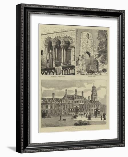 Leicester Illustrated-Henry William Brewer-Framed Giclee Print