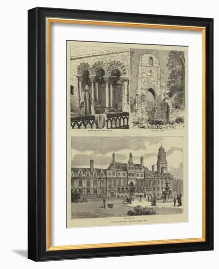 Leicester Illustrated-Henry William Brewer-Framed Giclee Print