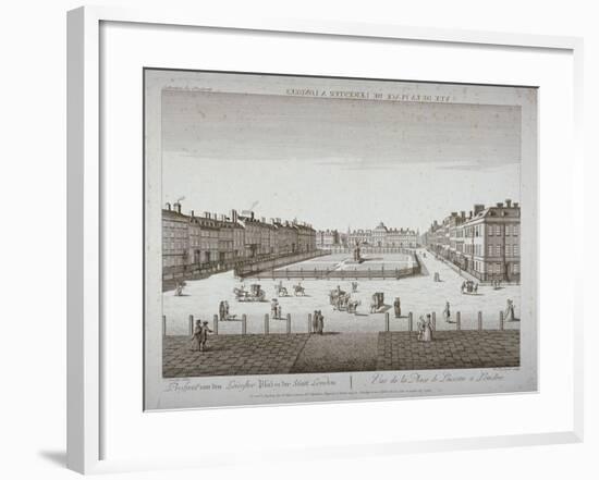 Leicester Square, Westminster, London, C1760-Balthasar Friedrich Leizelt-Framed Giclee Print