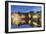 Leie Canal at dusk, Ghent, Flanders, Belgium, Europe-Ian Trower-Framed Photographic Print