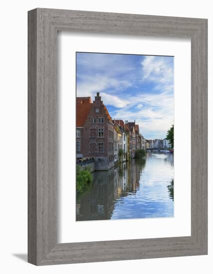 Leie Canal, Ghent, Flanders, Belgium-Ian Trower-Framed Photographic Print