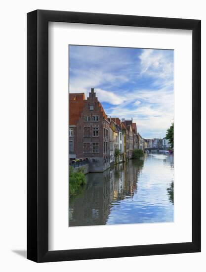 Leie Canal, Ghent, Flanders, Belgium-Ian Trower-Framed Photographic Print