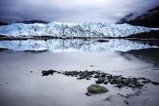Alaska Glacier Lake - Wide Angle View-Leieng-Laminated Photographic Print