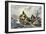 Leif Erikssen Off the Coast of Vineland in a Viking Landing Boat-null-Framed Giclee Print