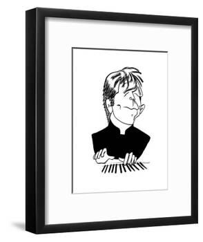 Leif Ove Andsnes - Cartoon-Tom Bachtell-Framed Premium Giclee Print