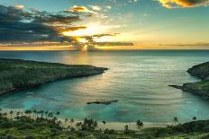 Sunrise over Hanauma Bay on Oahu, Hawaii-Leigh Anne Meeks-Mounted Photographic Print