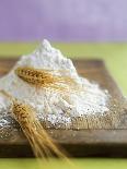 Flour and Wheat on Cutting Board-Leigh Beisch-Framed Photographic Print