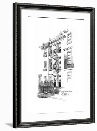 Leigh Hunt's House, Chelsea, London, 1912-Frederick Adcock-Framed Giclee Print