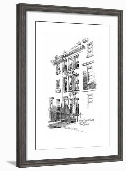 Leigh Hunt's House, Chelsea, London, 1912-Frederick Adcock-Framed Giclee Print