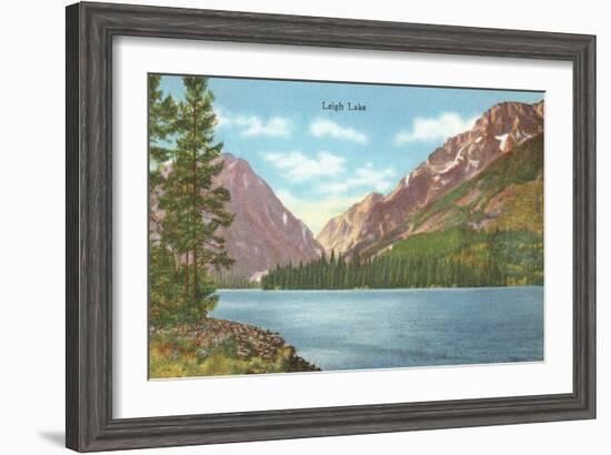 Leigh Lake, Grand Teton-null-Framed Premium Giclee Print