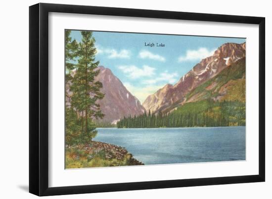 Leigh Lake, Grand Teton-null-Framed Premium Giclee Print