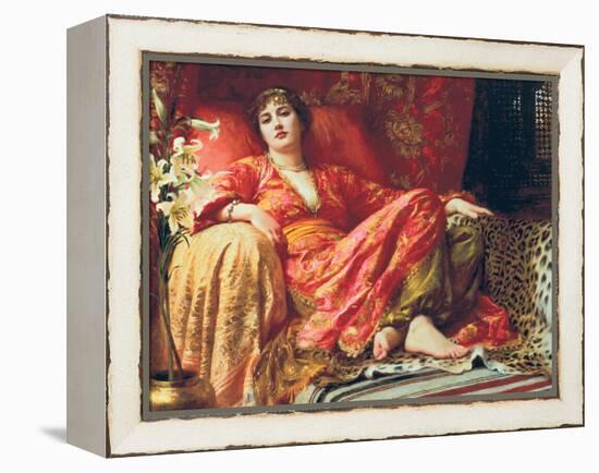Leila, 1892-Frank Bernard Dicksee-Framed Stretched Canvas