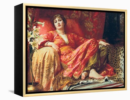 Leila, 1892-Frank Bernard Dicksee-Framed Stretched Canvas