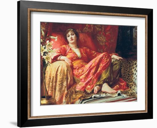 Leila, 1892-Frank Bernard Dicksee-Framed Art Print