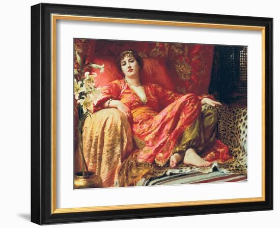 Leila, 1892-Frank Bernard Dicksee-Framed Art Print