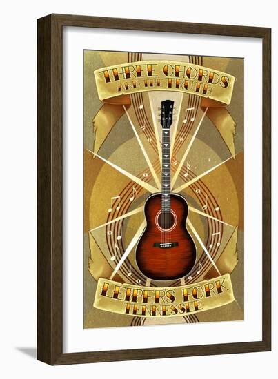 Leiper's Fork, Tennessee - Three Chords and the Truth-Lantern Press-Framed Art Print